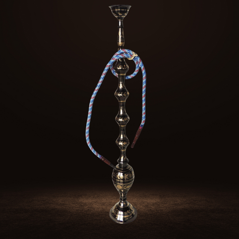 Brass Hookah In Black Design 1.76Kg