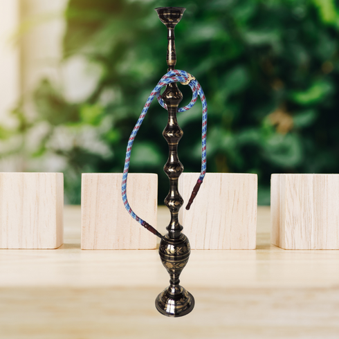 Brass Hookah In Black Design 1.76Kg
