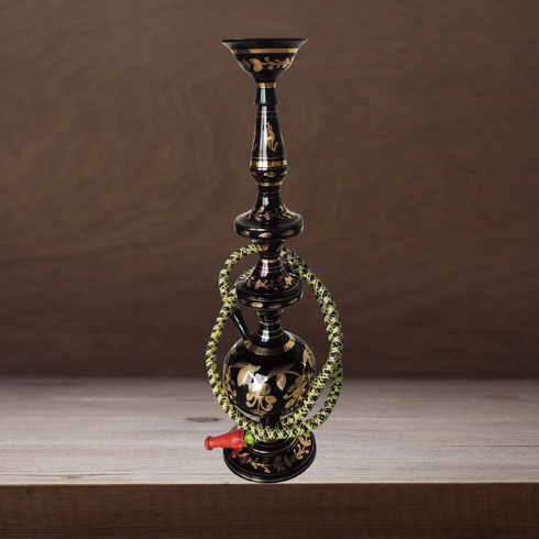 Brass Hookah In Black Design 0.88Kg