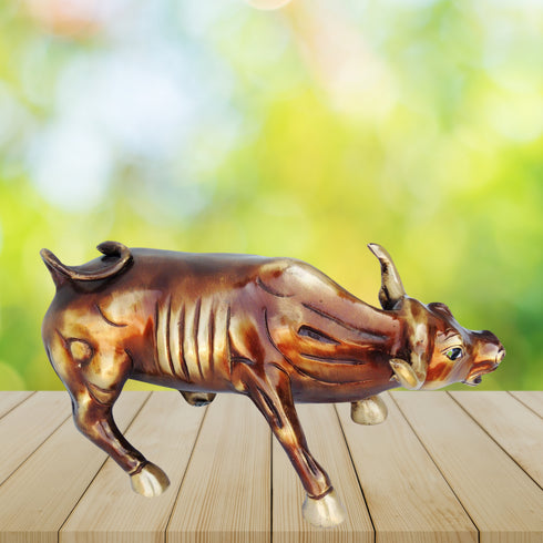 Brass Bull Idol Medium With Antique Finish 6.66Kg