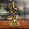 Brass Dancing Ganesh Lamp Deepak 5 Wicks 0.6kg