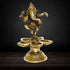 Brass Dancing Ganesh Lamp Deepak 5 Wicks 0.6kg