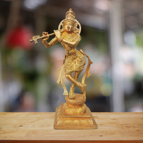 Brass Dancing Krishna Sf 2.915Kg