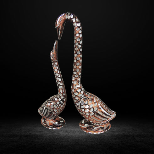 Brass Duck Pair Statue 0.54kg