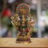 Brass Drishti Ganesh Stone Statue 2.3Kg