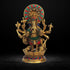Brass Drishti Ganesh Stone Statue 2.3Kg