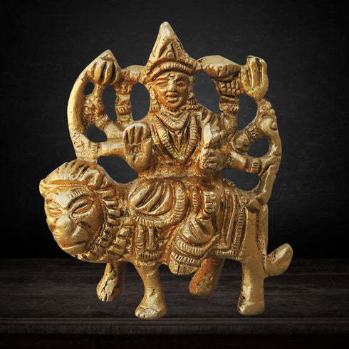 Brass Durga Devi Idol 0.125Kg