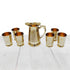 Brass 1 Jug And 6 Glass Set 2Kg