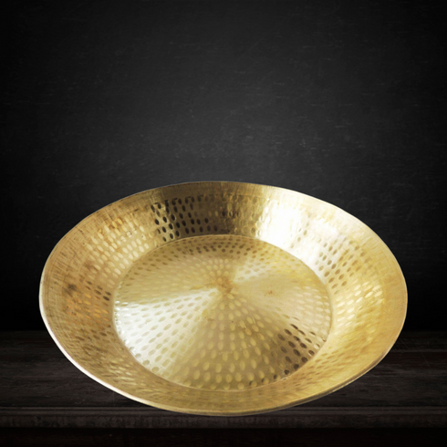 Brass Parat Gahari Deep Thali 1.74Kg