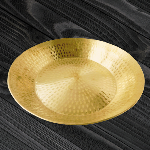 Brass Parat Gahari Deep Thali 1.74Kg
