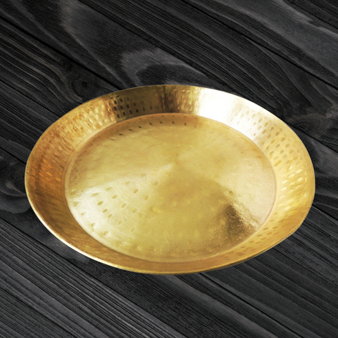 Brass Parat Gahari Deep Thali 1.46Kg