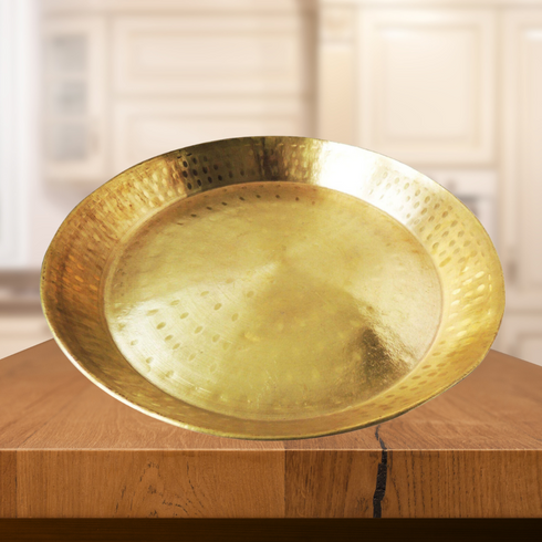 Brass Parat Gahari Deep Thali 1.46Kg