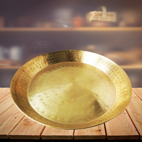 Brass Parat Gahari Deep Thali 1.46Kg