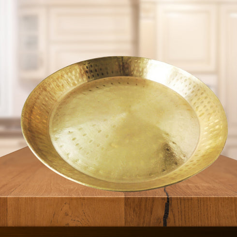Brass Parat Gahari Deep Thali 2.34Kg