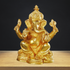 Brass Ganesh Ji God Idol Statue 4.093Kg