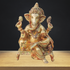 Brass Ganesh Ji God Idol Statue 4.093Kg