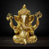 Brass Ganesh Ji God Idol Statue 4.093Kg