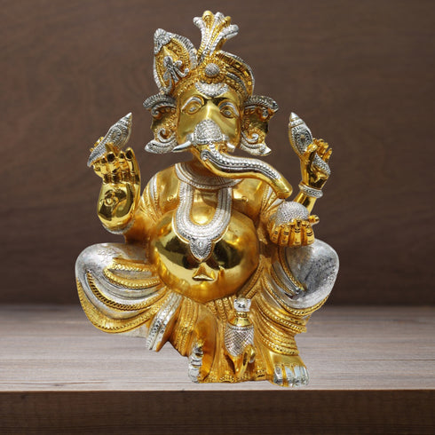 Brass Ganesh Ji God Idol Statue 7.016Kg