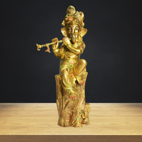 Brass Ganesh Ji God Idol Statue 9.4Kg