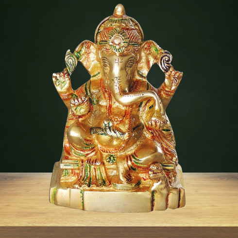 Brass Ganesh Colour 1.27kg