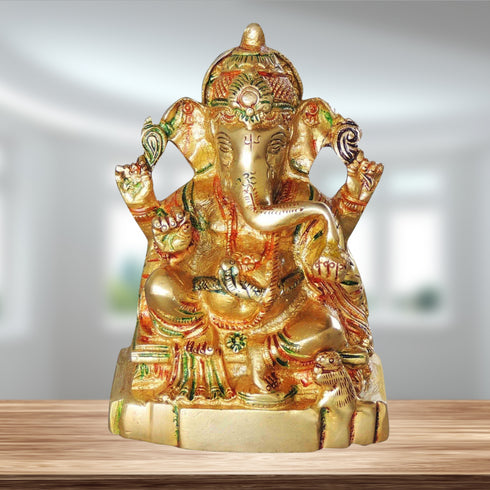 Brass Ganesh Colour 1.27kg