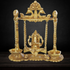 Brass Ganesh Jhula with Parrot and Deepak 1.76kg