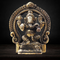 Brass Ganesh Circle God Idol Statue 0.26 Kg