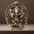 Brass Ganesh Circle God Idol Statue 0.26 Kg