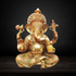 Brass Ganesh Ji Colour God Idol Statue 18.01Kg