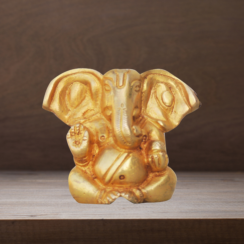 Brass Ganesh Ji God Idol Statue 0.33Kg