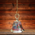 Brass Hanging Pooja Bell Red Color 0.372Kg