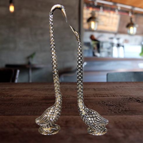 Brass Duck Pair Statue 0.92kg