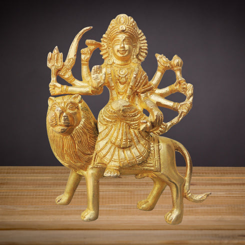 Brass Durga Ji Goddess Statue 1kg