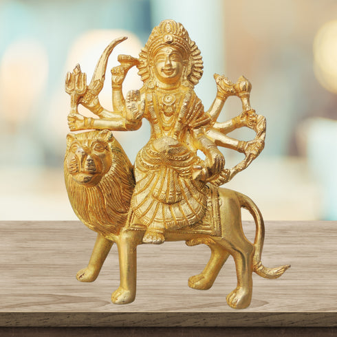 Brass Durga Ji Goddess Statue 1kg