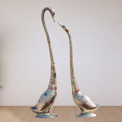Brass Duck Pair Statue 3.28kg