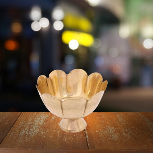 Brass Flower Bowl - Medium 160g