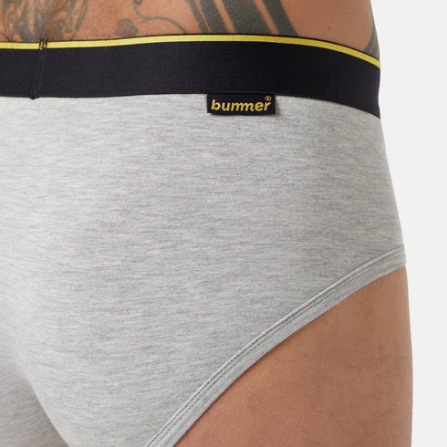 Bummer Modal Stretch Brief - Grey Melange