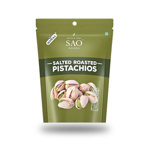 SAO Foods Salted Roasted Pistachios 110gm