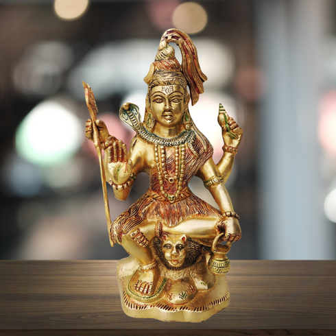 Brass Shiv Ji Statue 2.18Kg