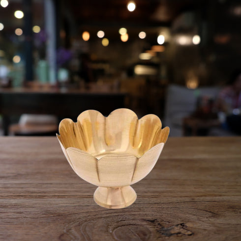 Brass Flower Bowl - Medium 160g