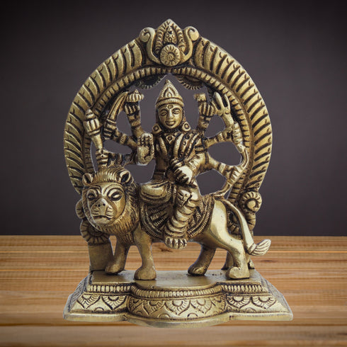 Brass Durga Ji Goddess Statue Idol 0.52kg