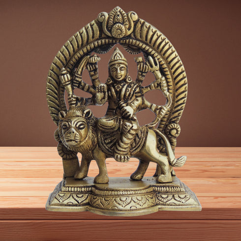 Brass Durga Ji Goddess Statue Idol 0.52kg