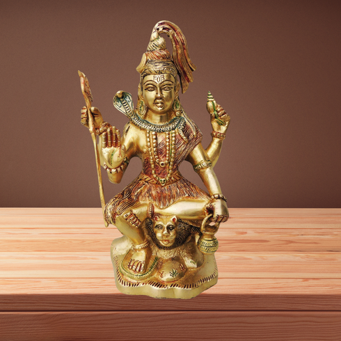 Brass Shiv Ji Statue 2.18Kg
