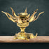 Brass Flower Candle Holder On Elephant 0.3kg