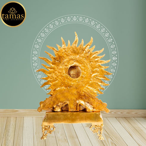 Tamas Brass Lord Hanuman ji Bust with Gada on Shoulder Murti