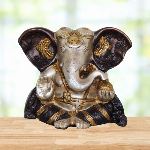 Brass Ganesh Ji Statue 5.84Kg