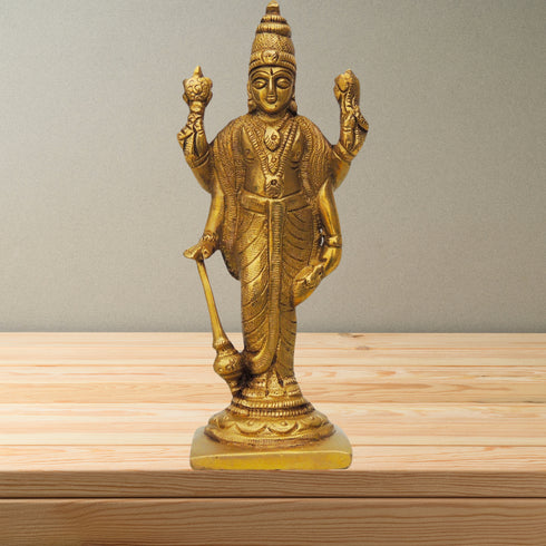 Brass Standing Vishnu Ji Statue 0.63Kg