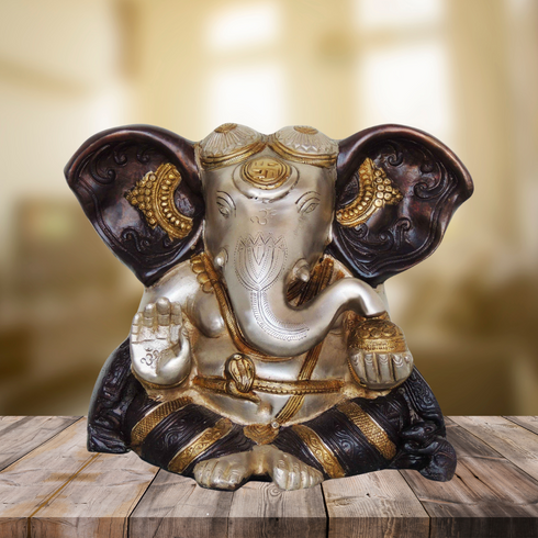 Brass Ganesh Ji Statue 5.84Kg