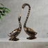Brass Showpiece Duck Pair Statue 0.73kg