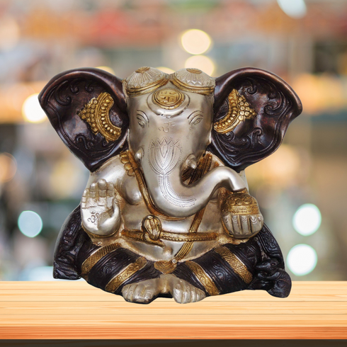 Brass Ganesh Ji Statue 5.84Kg